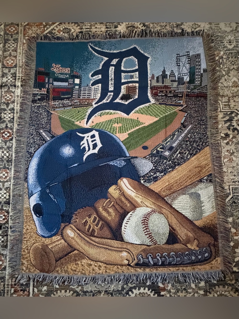 Detroit Tigers MLB Tapestry Throw Blanket The Northwest Company